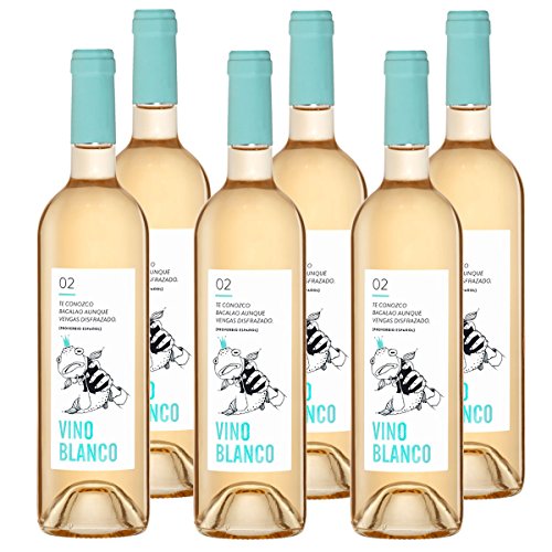 Hausweinpaket Vino Blanco Spar-Set (6 Flaschen) Macabeo und Chardonnay D.O. Utiel Requena von jamon.de