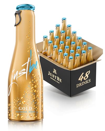 JustBe Gold Alkoholfrei | Piccolo frizzante l Alkoholfreier Gold (48 x 0,2l) von just be