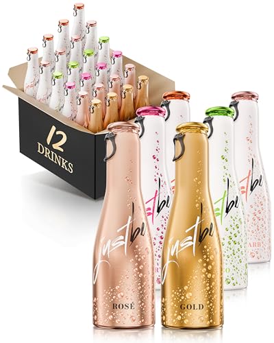 JustBe Mix | Piccolo frizzante l Prickelnder Premium Piccolo Wein Aperitif Sekt (Mix, 12 x 0,2l) von just be