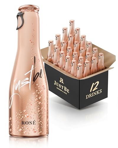 JustBe Rosé | Piccolo frizzante l Prickelnder Premium Rosé-Wein (Rosé, 12 x 0,2l) von just be