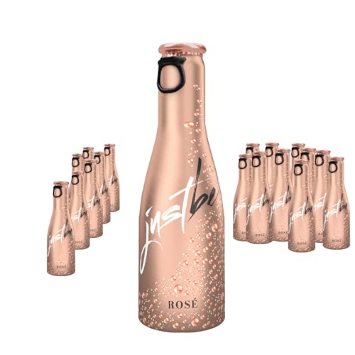 JustBe Rosé | Piccolo frizzante l Prickelnder Premium Rosé-Wein (Rosé, 18 x 0,2l) von just be