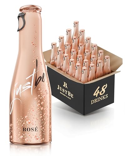 JustBe Rosé | Piccolo frizzante l Prickelnder Premium Rosé-Wein (Rosé, 48 x 0,2l) von just be