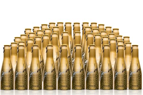 JustBe GOLD | Piccolo frizzante l Prickelnder Premium Weiss-Wein Aperitif (Sekt, 48 x 0,2l) von just be