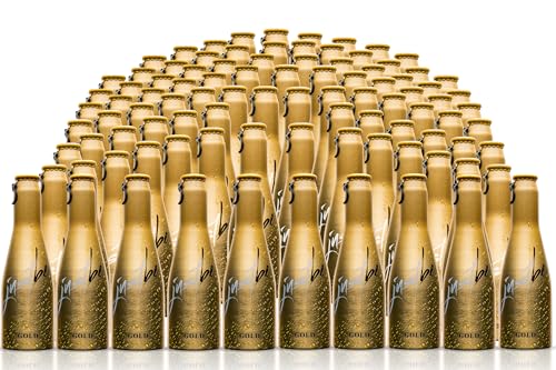JustBe GOLD | Piccolo frizzante l Prickelnder Premium Weiss-Wein Aperitif (Sekt, 96 x 0,2l) von just be
