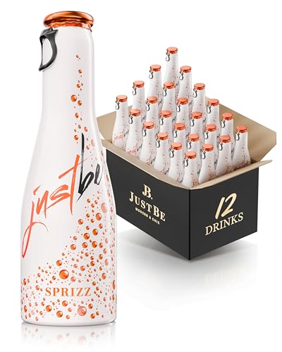 JustBe Sprizz | Piccolo Wein-Cocktail I Orange + Bitterkräuter Mix Aperitif (Sprizz, 12 x 0,2l) von just be