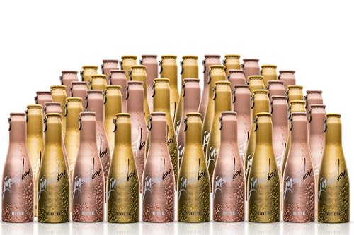 JustBe Gold & Rosé | Piccolo frizzante l Prickelnder Premium Weiss- & Rosé-Wein (Gold & Rosé, 48 x 0,2l) von just be