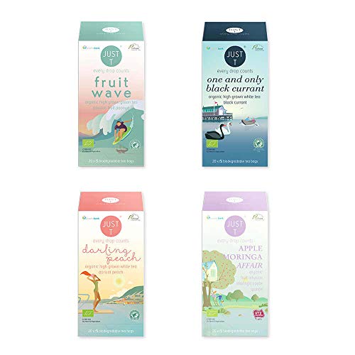 Just T Bio Tee Set Summer Spirit mit Organischem Tee Auswahl für Fruchtige Frische und Extra Power (Teebeutel (4 x 20)) von JUST T