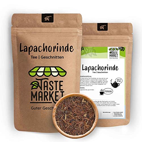 500 g Lapachorinde | GRÖSSENAUSWAHL | Lapachotee | Tee | Getrocknet und geschnitten | vegan von TASTE MARKET Guter Geschmack