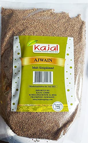 Kajal Ajwain Ajwoin Köningskümmel Premium Qualität aus Indien 1 x 700g von kajal
