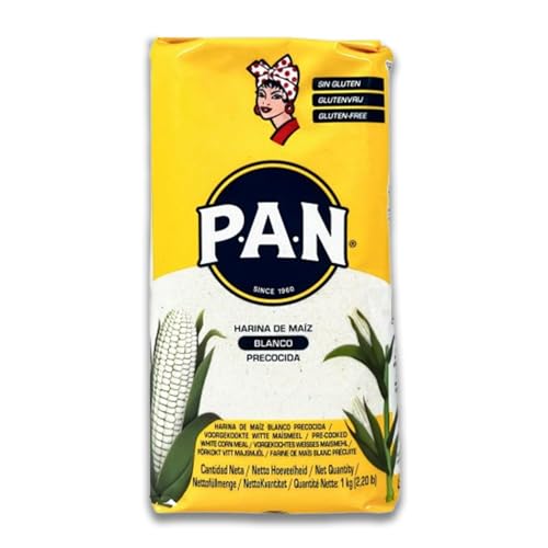 Kajal Pan Premium vorgekochtes weißes Maismehl, glutenfrei, bereit, Ihre Rezepte zu inspirieren. Authentische Maisköstlichkeiten 10x1kg von kajal