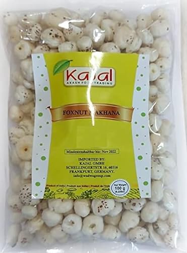 Kajal Phool Makhana Lotussamen Fox Nuts popped Lotus Seeds 1 x 100g von kajal