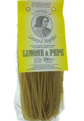 Lorenzo il Magnifico Linguine al Limone e Pepe mit Limonen & Pfeffer - 250 Gramm Lorenzo il Magnifico Linguine al Limone e Pepe mit Limonen & Pfeffer - 250 Gramm von Lorenzo il Magnifico