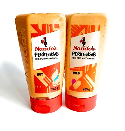 Nando's Perinaise Hot and Mild Per Peri Mayonnaise 2 Variety Pack Bundle von kennykrafts