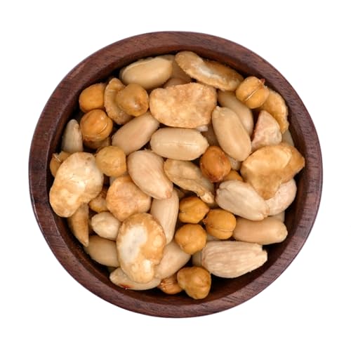 KERNenergie Nussmischung – High Protein Mix Salty - mit gerösteten Mandeln & Erdnüssen, Kichererbsen und Ackerbohnen - High Protein Snack mit Salz verfeinert (350g, Salty) von kern-energie
