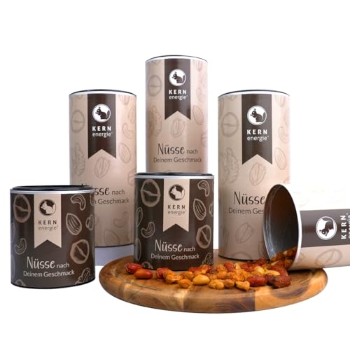 KERNenergie Topseller-Bundle – sechs würzige Nussmischungen - frisch geröstet – Probierset – Premium Nüsse für Männer und Frauen - auch ideal als Geschenk geeignet - Großpackung - 2400g KERNenergie Topseller-Bundle – sechs würzige Nussmischungen - frisch geröstet – Probierset – Premium Nüsse für Männer und Frauen - auch ideal als Geschenk geeignet - Großpackung - 2400g von kern-energie