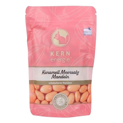 KERNenergie Schokonüsse, schokolierte Nüsse - Karamell Meersalz Mandeln im Frischebeutel - Knackige Mandeln umhüllt von cremiger Karamell Schokolade, 250g KERNenergie Schokonüsse, schokolierte Nüsse - Karamell Meersalz Mandeln im Frischebeutel - Knackige Mandeln umhüllt von cremiger Karamell Schokolade, 250g von kern-energie
