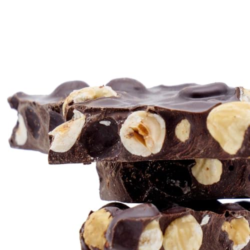 KERNschmelze Schokoladen-Tafeln - Zartbitterschokolade mit Haselnüssen - Manufaktur Bruchschokolade 350g - Schokolade mit Nüssen aus eigener Röstung, 1 Pack von kern-schmelze