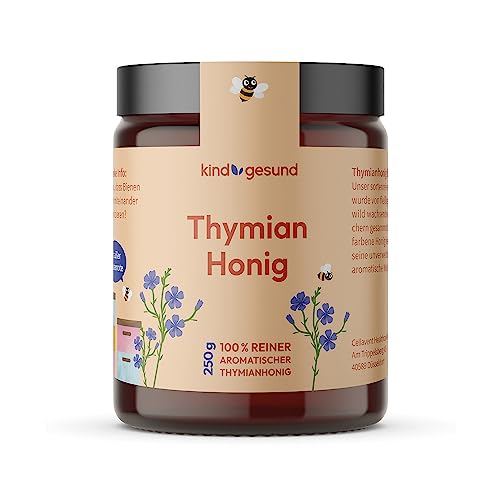 kindgesund Thymian Honig für Kinder – Wohltuender Honig im Glas – 250 g kindgesund Thymian Honig für Kinder – Wohltuender Honig im Glas – 250 g von kind gesund