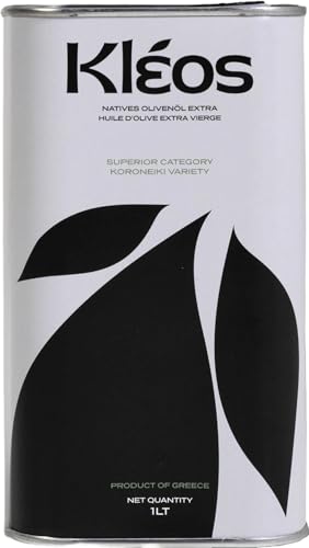 Kleos Extra Natives Olivenöl 1 Liter - Ernte 2024-25 - Kaltgepresst aus Griechenland - Premium Qualität - 1l von kleos FINE PRODUCTS