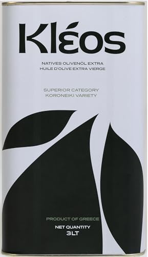 Kleos Extra Natives Olivenöl 3 Liter - Ernte 2024-25 - Kaltgepresst aus Griechenland - Premium Qualität - 3l von kleos FINE PRODUCTS