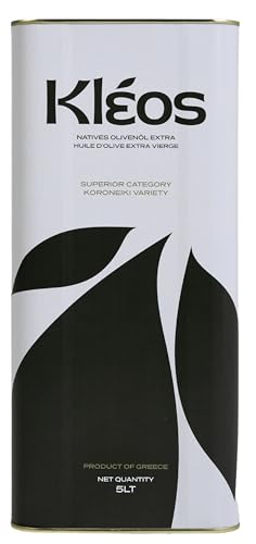 Kleos Extra Natives Olivenöl 5 Liter - Ernte 2024-25 - Kaltgepresst aus Griechenland - Premium Qualität - 5l von kleos FINE PRODUCTS