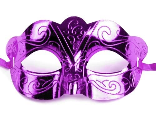 Karneval Fasching Augenmaske Maske Glitzer lila*NEU*OVP* von knbo