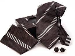 Krawatte mit Taschentuch und Manchettenknöpfe in edler Geschenkbox 6*NEU*OVP* von knbo