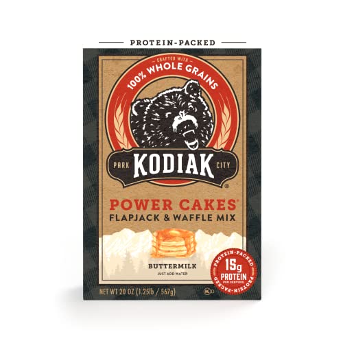 Kodiak Cakes Whole Grain Power Cakes Flapjack and Waffle Mix - Original Buttermilk - 20 oz (1lbs 4 oz) von kodiak