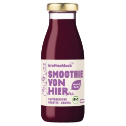Smoothie mit Sauerkirsche, Karotte & Aronia von kraftschluck