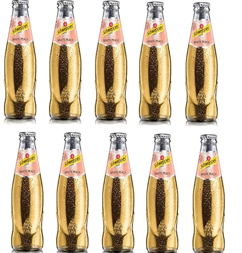 Schweppes White Peach 10 x 200ml Glas kohlensäurehaltiges Erfrischungsgetränk Leicht herb mit dem Geschmack von weißem Pfirsich inc. MEHRWEG Pfand Schweppes White Peach 10 x 200ml Glas kohlensäurehaltiges Erfrischungsgetränk Leicht herb mit dem Geschmack von weißem Pfirsich inc. MEHRWEG Pfand von Krombacher