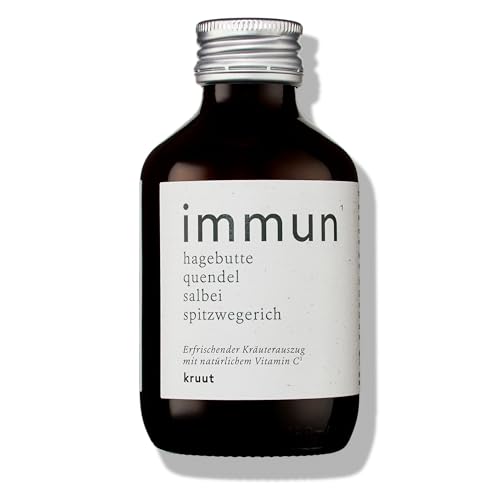 Kruut – Immun Kräuterauszug bio 150ml – Elixier aus Wildkräutern Hagebutte, Salbei, Spitzwegerich, Thymian mit natürlichem Vitamin C – Oxymel Tinktur Kräuterdrink Sirup Kur aus heimischen Superfoods* Kruut – Immun Kräuterauszug bio 150ml – Elixier aus Wildkräutern Hagebutte, Salbei, Spitzwegerich, Thymian mit natürlichem Vitamin C – Oxymel Tinktur Kräuterdrink Sirup Kur aus heimischen Superfoods* von kruut