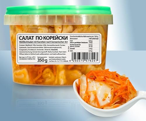 Lackmann Weißkohlsalat mit Karotten nach koreanischer Art 350g von Lackmann