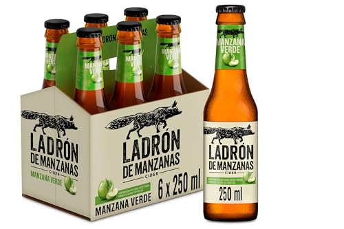 Ladron de Manzanas, Cider Manzana Verde, Most von grünen Äpfeln, 6 x 250 ml Ladron de Manzanas, Cider Manzana Verde, Most von grünen Äpfeln, 6 x 250 ml von ladron de manzanas