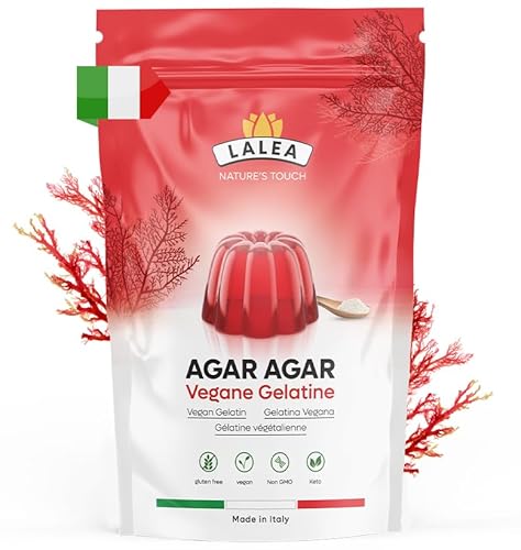 Agar Agar Pulver 300g - Veganes Gelatinepulver - Glutenfrei, Pflanzliche Gelatine - Premium Qualität für Geliermittel und Verdickungsmittel,HALAL, KOSCHER UND KETO von lalea