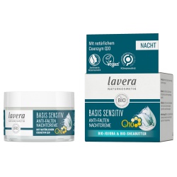 Anti-Falten-Nachtcreme basis sensitiv mit Q10 von lavera