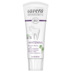 Zahncreme Whitening mit Bambus-Cellulose-Putzkörpern von lavera