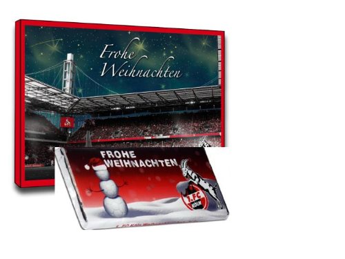 1. FC Köln Bundesliga Adventskalender + Tafel XXL Weihnachtsschokolade von GOOD4YOU