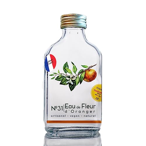 N°31 Eau de Fleur d'Orangenblüte, destilliert, zum Parfümieren und Verschönern aller Ihrer Gerichte, Getränke, Desserts und weißer Kaffee, 200 ml von levanthym