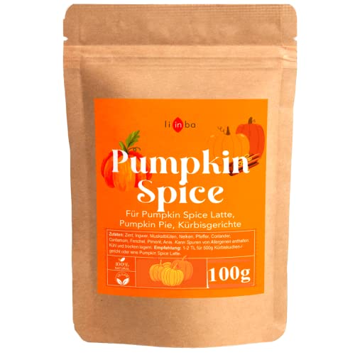 Pumpkin Spice, 100g, für Pumpkin Spice Latte, Pumpkin Pie, Pumpkin Flavour, Kürbisgericht, Kürbisgewürz süß, vegan von li in ba