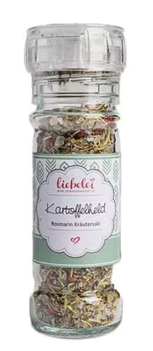 liebelei Gewürzmühle Kräutersalz (70g, Kartoffelheld Rosmarin Kräutersalz) von liebelei