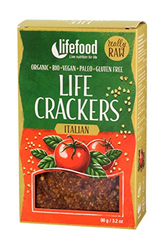 LIFEFOOD Life Crackers italienisch 90g (bio, roh, vegan) Pikantbrot von lifefood