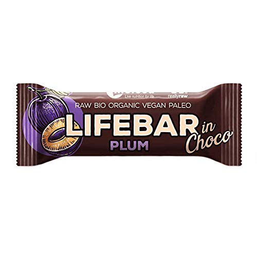 SCHOKOLADENÜBERZOGENER PFLAUMENRIEGEL, ROH, GLUTENFREI BIO 40 g - LIFEFOOD SCHOKOLADENÜBERZOGENER PFLAUMENRIEGEL, ROH, GLUTENFREI BIO 40 g - LIFEFOOD von lifefood