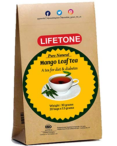 lifetone the tea for better life, Mangoblatttee | Verbessert die Immunität | Tee für Diabetiker | Detox-Tee (20 Teebeutel) von lifetone the tea for better life