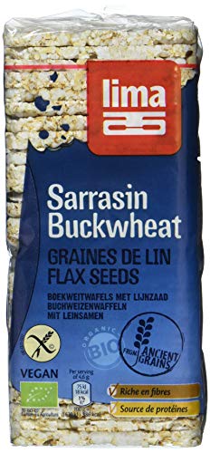 LIMA Buchweizenwaffeln mit Leinsamen, 12er Pack (12 x 130 g) von LIMA