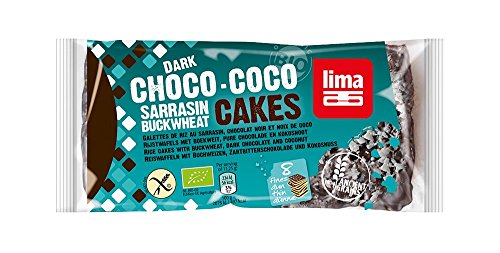 LIMA Reiswaffeln Buchweizen Zartbitterschokolade Kokos, 6er Pack (6 x 90 g) von lima