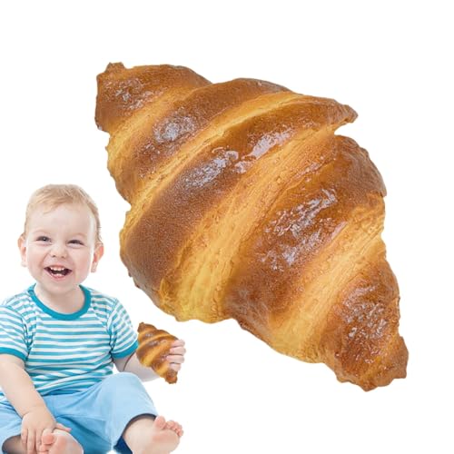 lisutupode Nachahmung Croissant, künstliches Brot zur | Realistisches knuspriges Brot - Lebensmittelmodell, Heimküchenschreibtisch Fensterläden Beispiel Display für Bäckerei von lisutupode