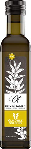 ÖLMÜHLE SOLLING - BIO Olivenöl aus Italien | Natives Olivenöl, vollmundig und fruchtig im Geschmack. Ideal für Pasta, Pizza & Salate sowie für Haut-& Haar | Inhalt: 250 ml von Ölmühle Solling