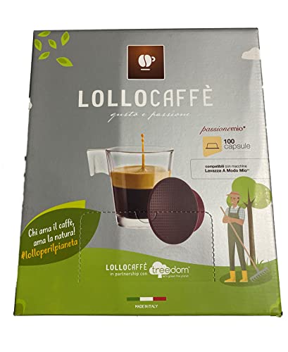 100 Kaffee Kapseln - PassioneMio Argento - C. Lavazza A Modo Mio - Lollo kaffee von LOLLO