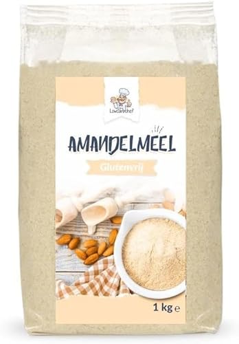 Lowcarbchef - Mandelmehl 1kg - blanchiert und naturbelassen - Mandeln gemahlen zum Backen - 1000g - Premium Qualität von lowcarbchef