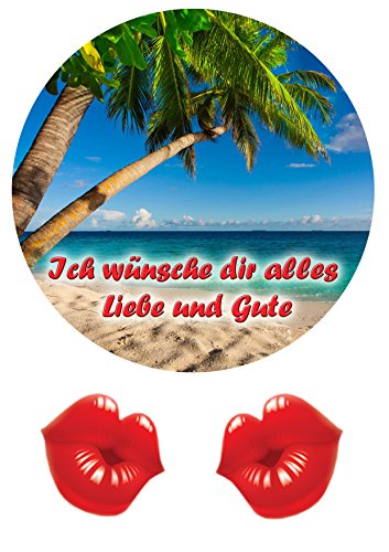 "Beach Party " Tortenaufleger,Geburtstag,Tortendeko Ca. 20Ø "Beach Party " Tortenaufleger,Geburtstag,Tortendeko Ca. 20Ø von lrsweetdesign